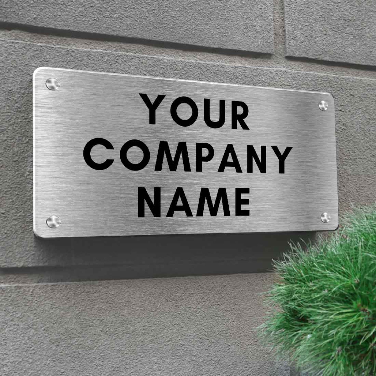 Logo and name boards